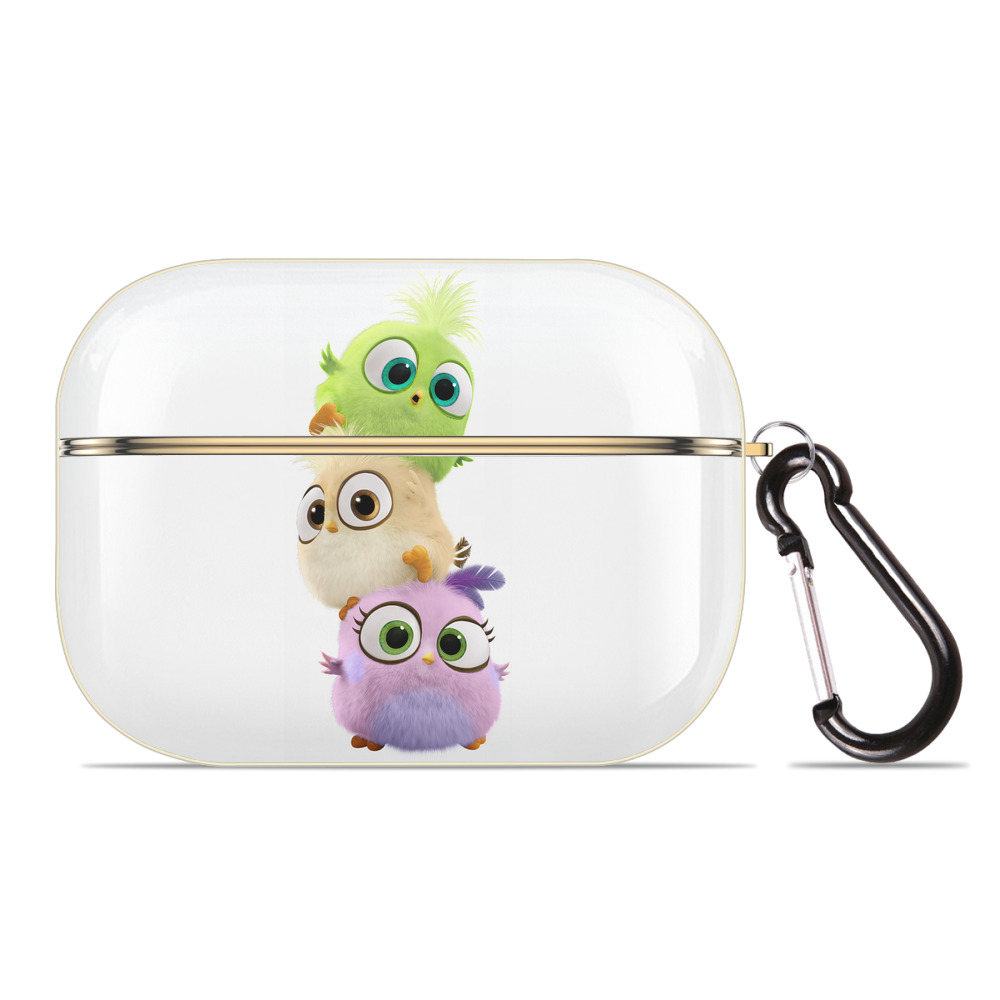 （画像用） Angry Birds アングリーバード 【AirPods Pro用】ハードシェル保護ケース｜耐衝撃・防指紋・カラビナ付き商品仕様