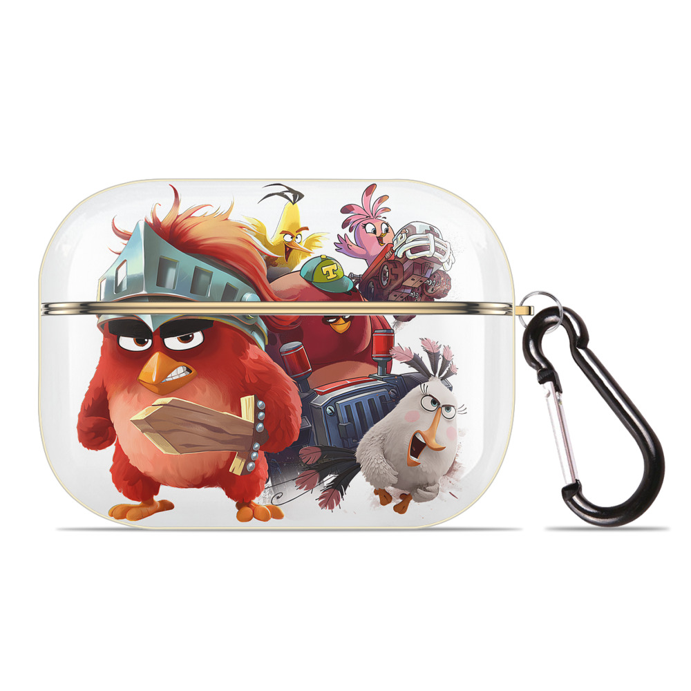 （画像用） Angry Birds アングリーバード 【AirPods Pro用】ハードシェル保護ケース｜耐衝撃・防指紋・カラビナ付き商品仕様
