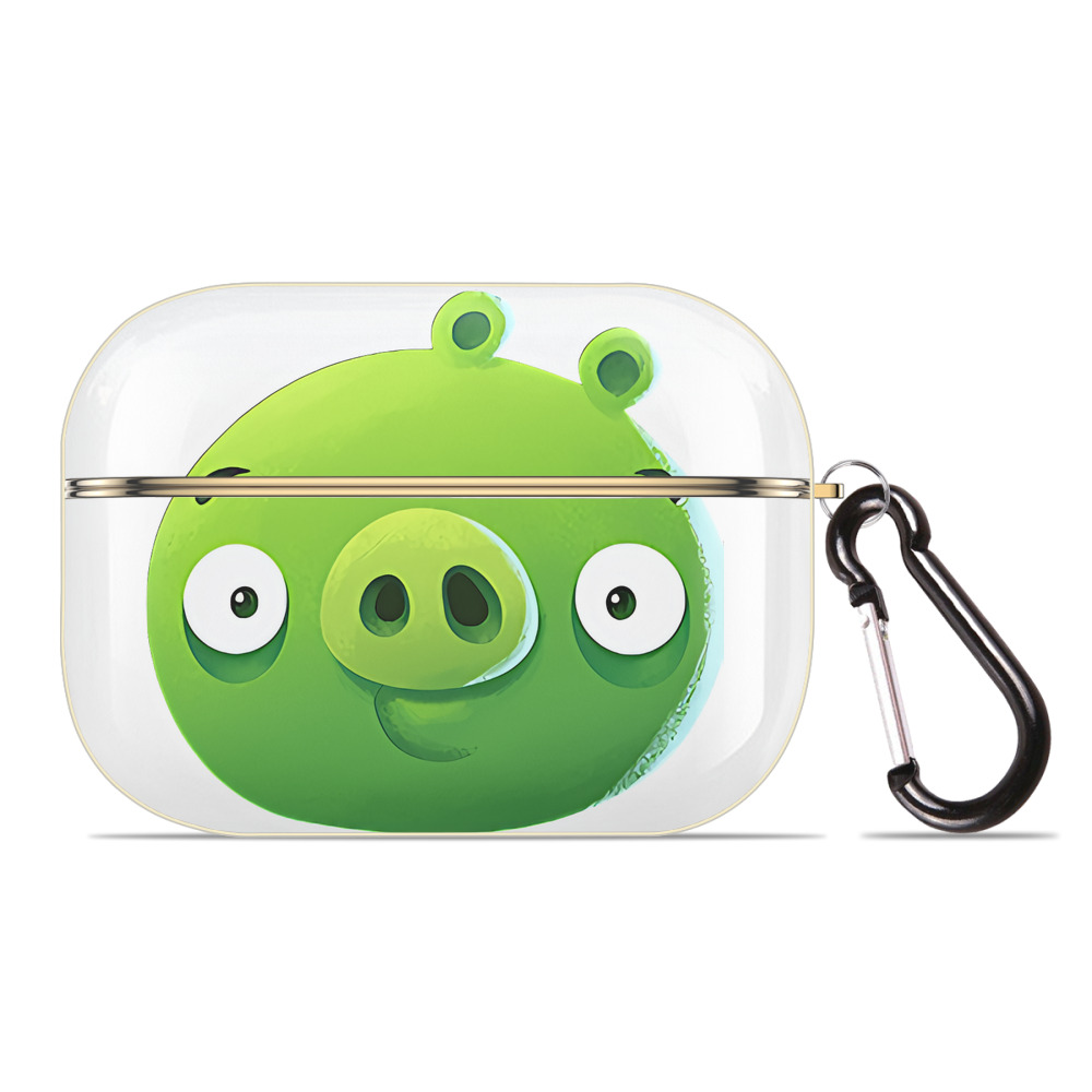 （画像用） Angry Birds アングリーバード 【AirPods Pro用】ハードシェル保護ケース｜耐衝撃・防指紋・カラビナ付き商品仕様