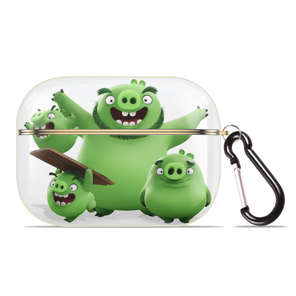 （画像用） Angry Birds アングリーバード 【AirPods Pro用】ハードシェル保護ケース｜耐衝撃・防指紋・カラビナ付き商品仕様
