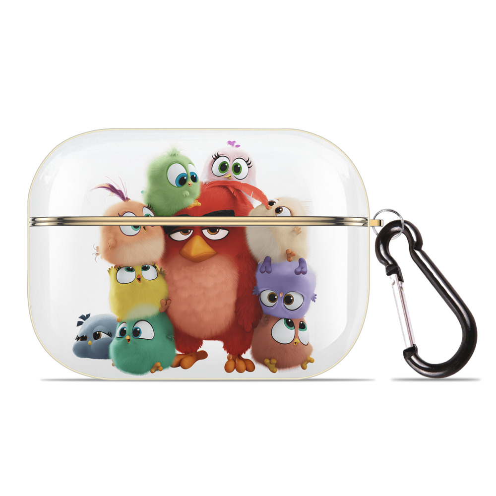 （画像用） Angry Birds アングリーバード 【AirPods Pro用】ハードシェル保護ケース｜耐衝撃・防指紋・カラビナ付き商品仕様