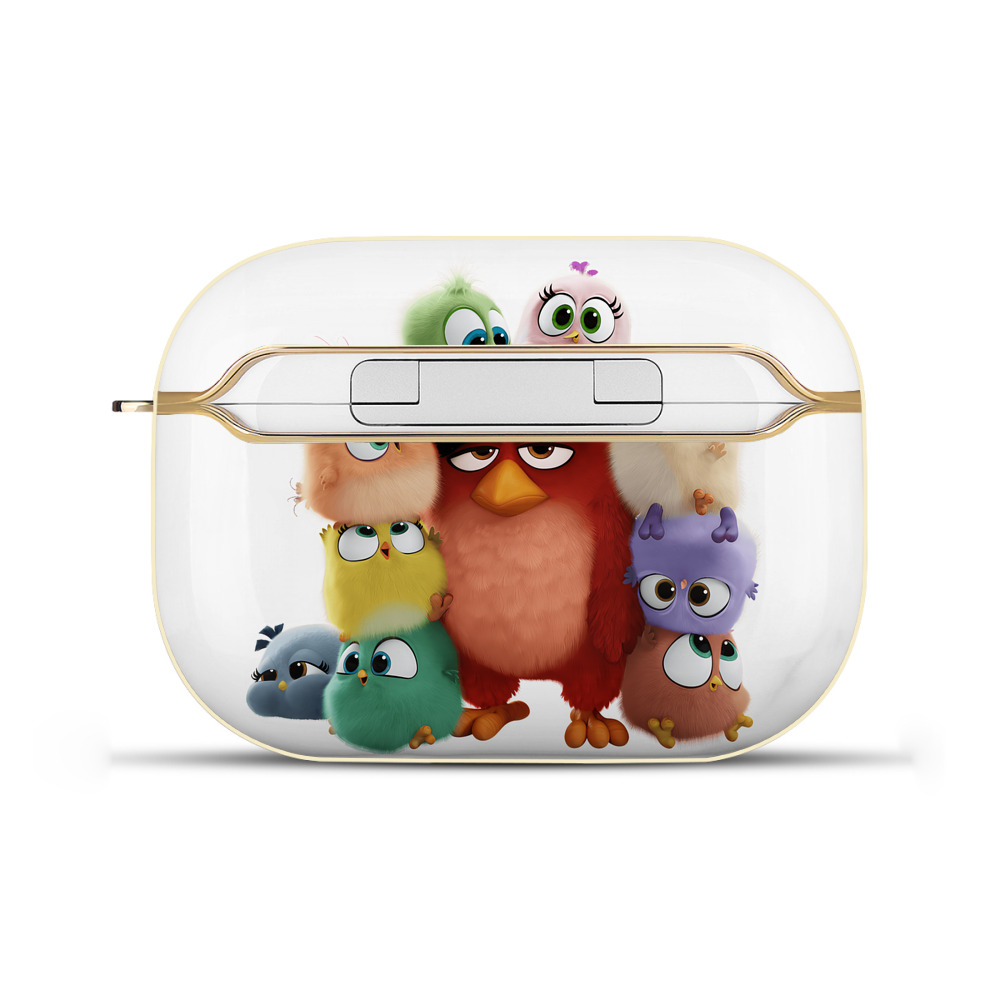 （画像用） Angry Birds アングリーバード 【AirPods Pro用】ハードシェル保護ケース｜耐衝撃・防指紋・カラビナ付き商品仕様