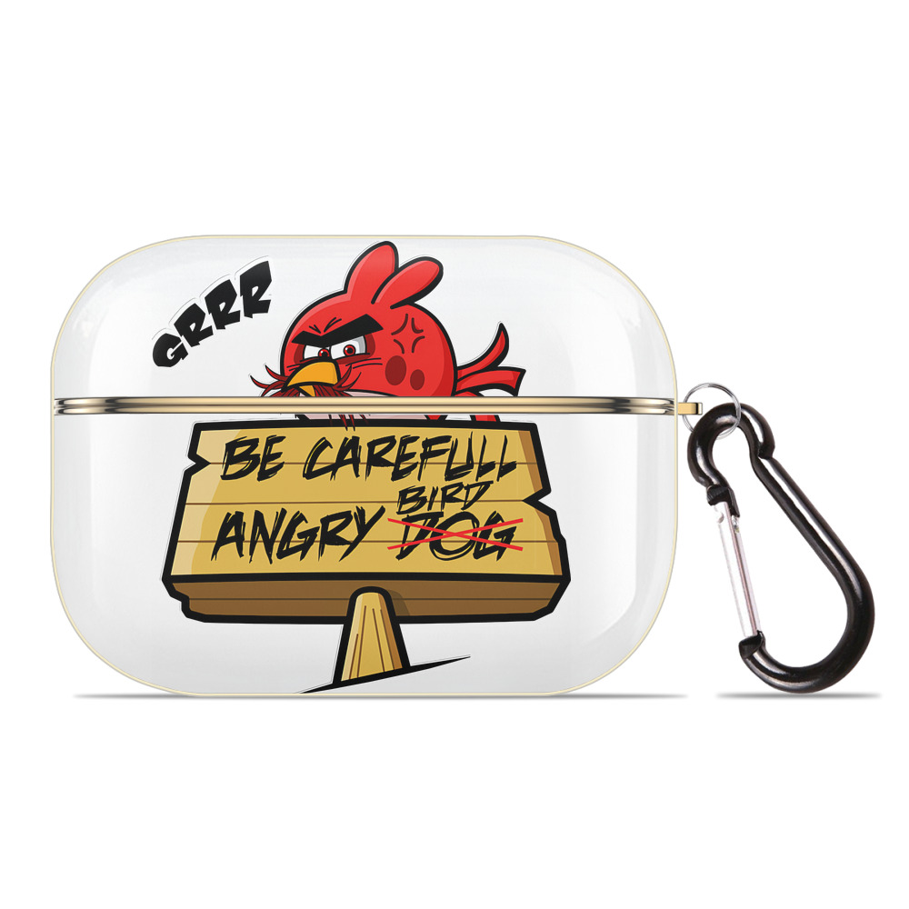 （画像用） Angry Birds アングリーバード 【AirPods Pro用】ハードシェル保護ケース｜耐衝撃・防指紋・カラビナ付き商品仕様