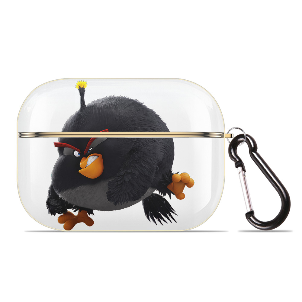 （画像用） Angry Birds アングリーバード 【AirPods Pro用】ハードシェル保護ケース｜耐衝撃・防指紋・カラビナ付き商品仕様