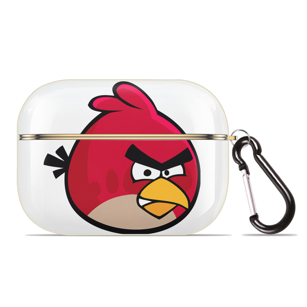 （画像用） Angry Birds アングリーバード 【AirPods Pro用】ハードシェル保護ケース｜耐衝撃・防指紋・カラビナ付き商品仕様
