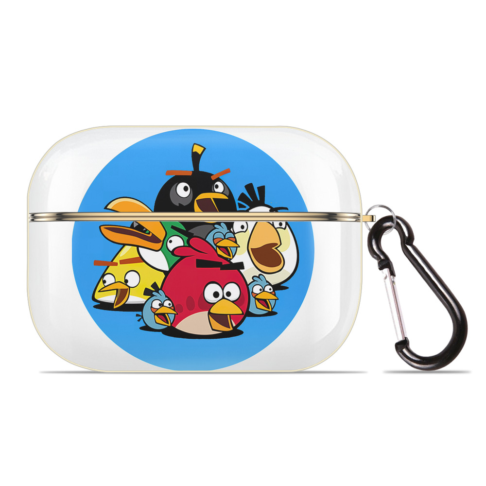 （画像用） Angry Birds アングリーバード 【AirPods Pro用】ハードシェル保護ケース｜耐衝撃・防指紋・カラビナ付き商品仕様