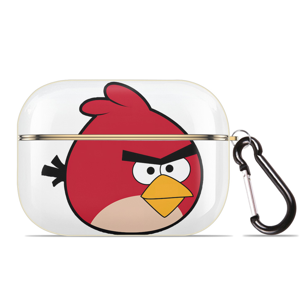 （画像用） Angry Birds アングリーバード 【AirPods Pro用】ハードシェル保護ケース｜耐衝撃・防指紋・カラビナ付き商品仕様