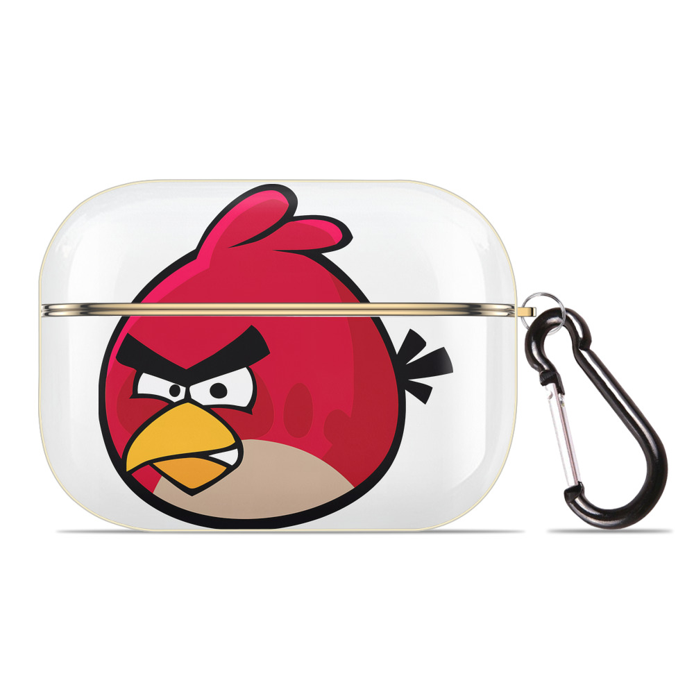 （画像用） Angry Birds アングリーバード 【AirPods Pro用】ハードシェル保護ケース｜耐衝撃・防指紋・カラビナ付き商品仕様