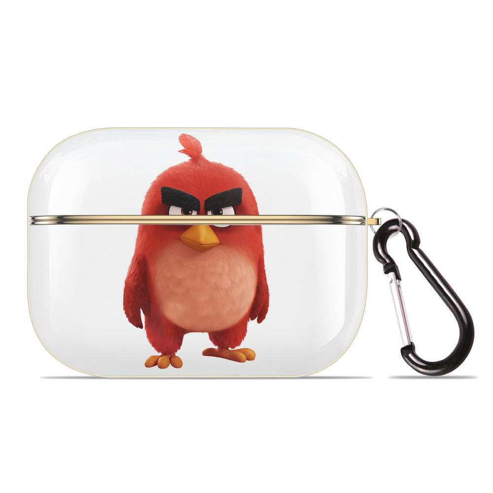 （画像用） Angry Birds アングリーバード 【AirPods Pro用】ハードシェル保護ケース｜耐衝撃・防指紋・カラビナ付き商品仕様