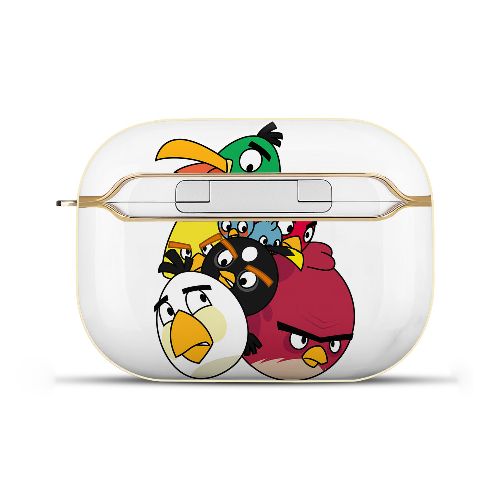 （画像用） Angry Birds アングリーバード 【AirPods Pro用】ハードシェル保護ケース｜耐衝撃・防指紋・カラビナ付き商品仕様