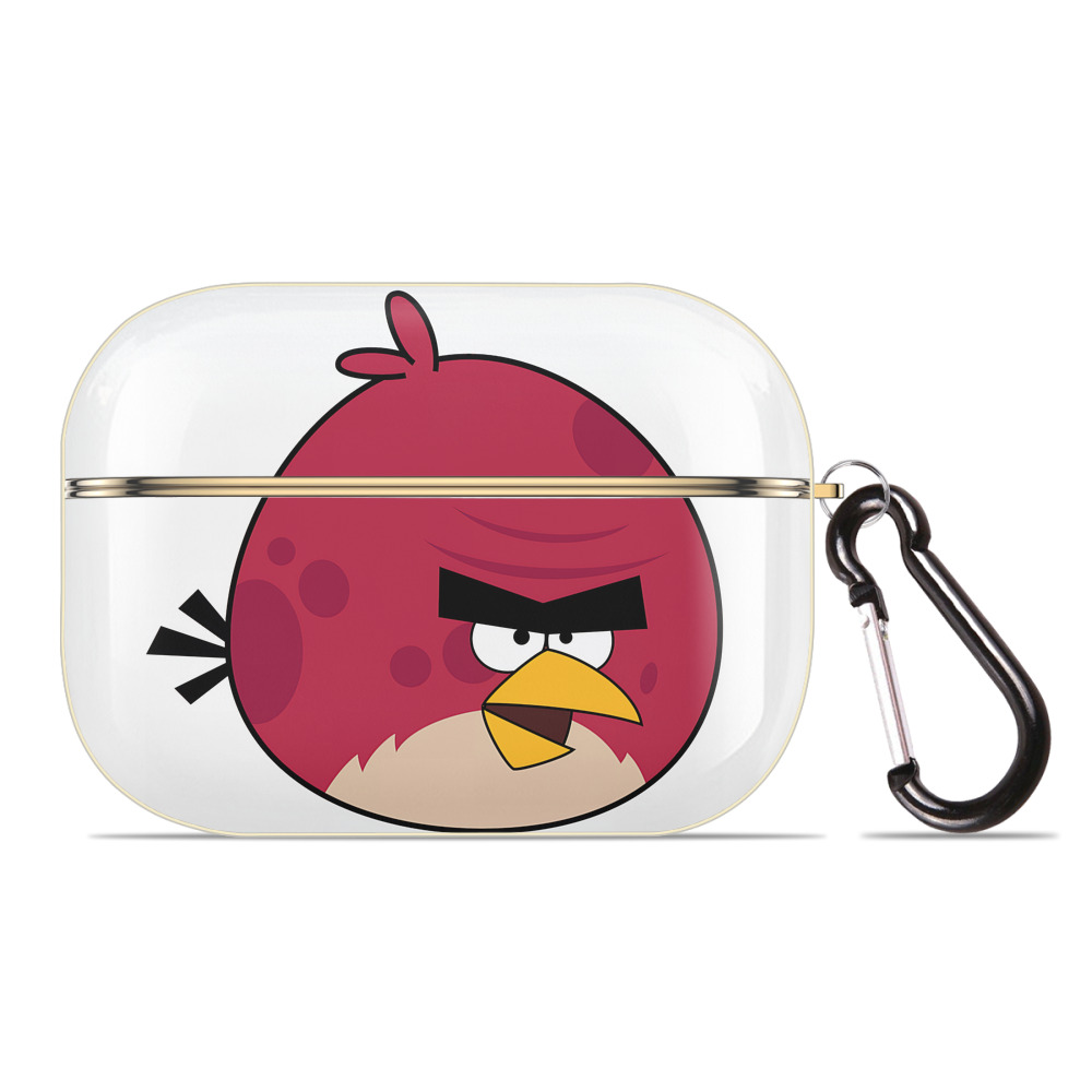 （画像用） Angry Birds アングリーバード 【AirPods Pro用】ハードシェル保護ケース｜耐衝撃・防指紋・カラビナ付き商品仕様