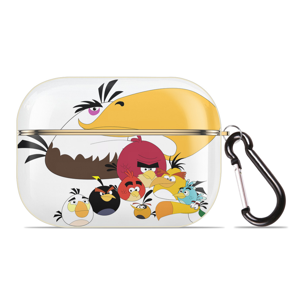 （画像用） Angry Birds アングリーバード 【AirPods Pro用】ハードシェル保護ケース｜耐衝撃・防指紋・カラビナ付き商品仕様