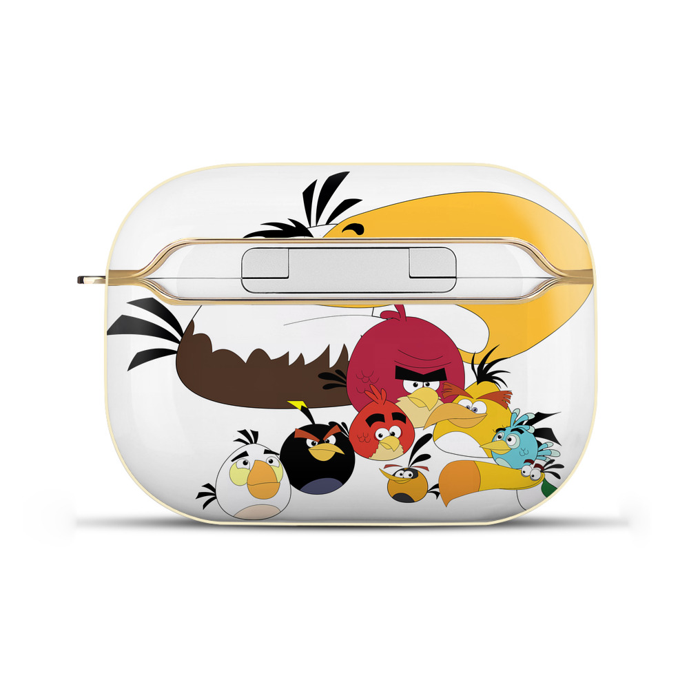 （画像用） Angry Birds アングリーバード 【AirPods Pro用】ハードシェル保護ケース｜耐衝撃・防指紋・カラビナ付き商品仕様
