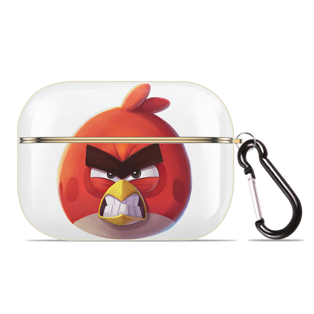 （画像用） Angry Birds アングリーバード 【AirPods Pro用】ハードシェル保護ケース｜耐衝撃・防指紋・カラビナ付き商品仕様