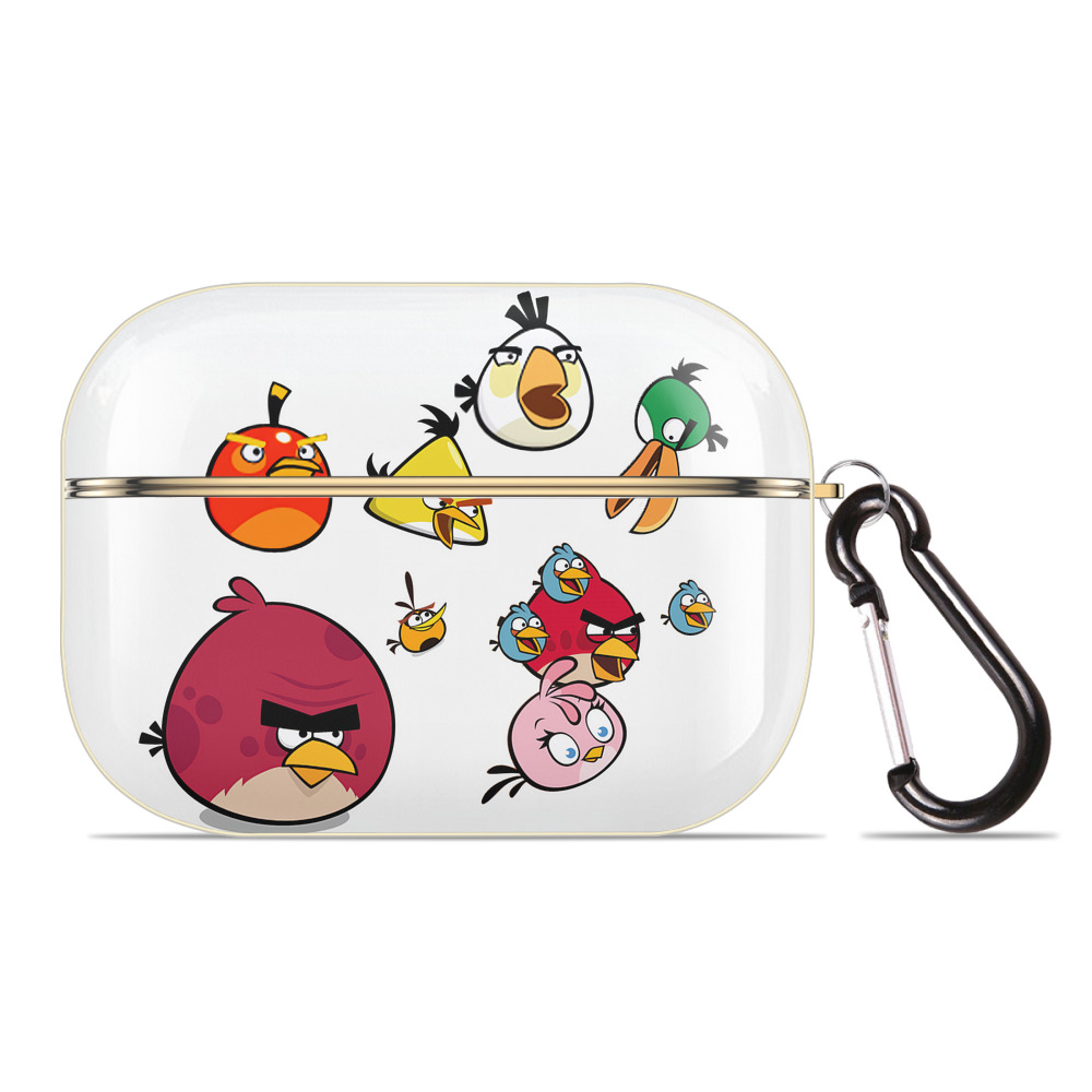 （画像用） Angry Birds アングリーバード 【AirPods Pro用】ハードシェル保護ケース｜耐衝撃・防指紋・カラビナ付き商品仕様
