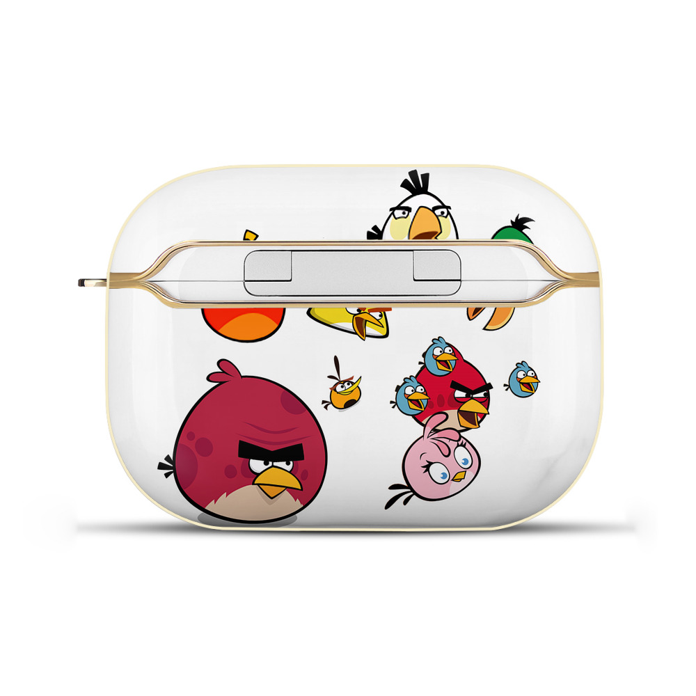 （画像用） Angry Birds アングリーバード 【AirPods Pro用】ハードシェル保護ケース｜耐衝撃・防指紋・カラビナ付き商品仕様