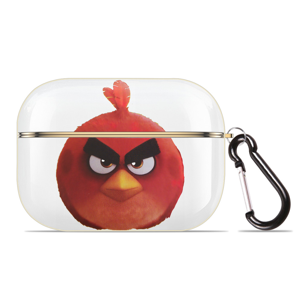 （画像用） Angry Birds アングリーバード 【AirPods Pro用】ハードシェル保護ケース｜耐衝撃・防指紋・カラビナ付き商品仕様