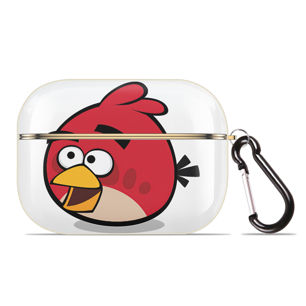 （画像用） Angry Birds アングリーバード 【AirPods Pro用】ハードシェル保護ケース｜耐衝撃・防指紋・カラビナ付き商品仕様