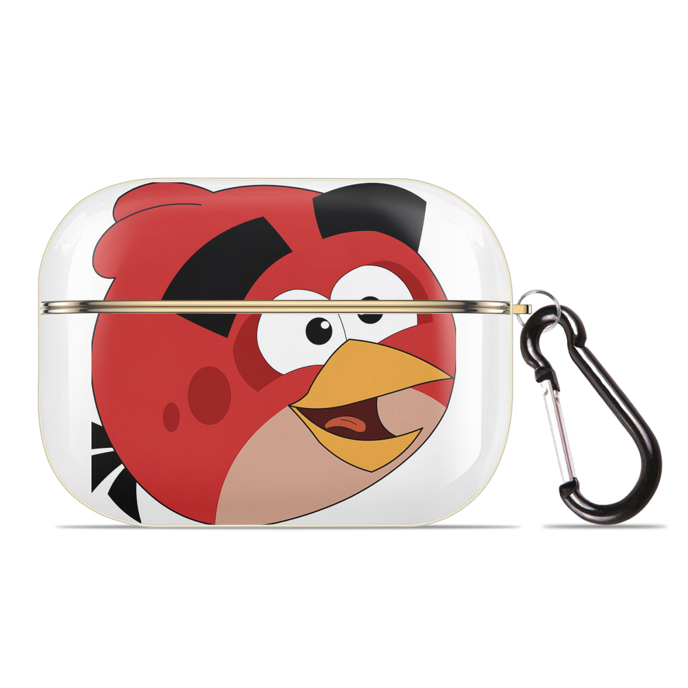 （画像用） Angry Birds アングリーバード 【AirPods Pro用】ハードシェル保護ケース｜耐衝撃・防指紋・カラビナ付き商品仕様