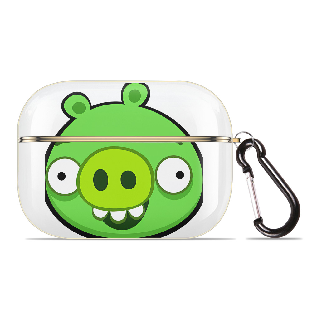 （画像用） Angry Birds アングリーバード 【AirPods Pro用】ハードシェル保護ケース｜耐衝撃・防指紋・カラビナ付き商品仕様