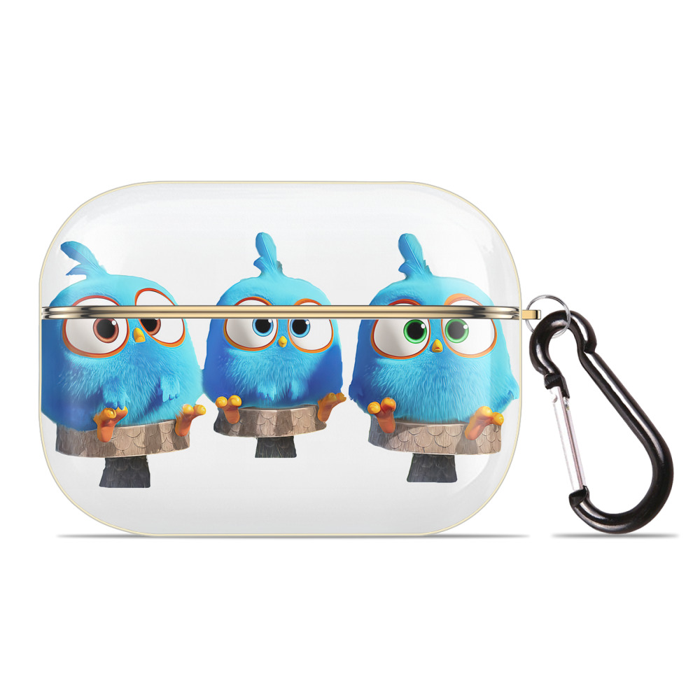 （画像用） Angry Birds アングリーバード 【AirPods Pro用】ハードシェル保護ケース｜耐衝撃・防指紋・カラビナ付き商品仕様