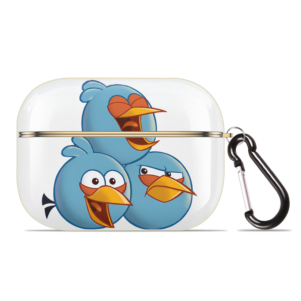 （画像用） Angry Birds アングリーバード 【AirPods Pro用】ハードシェル保護ケース｜耐衝撃・防指紋・カラビナ付き商品仕様