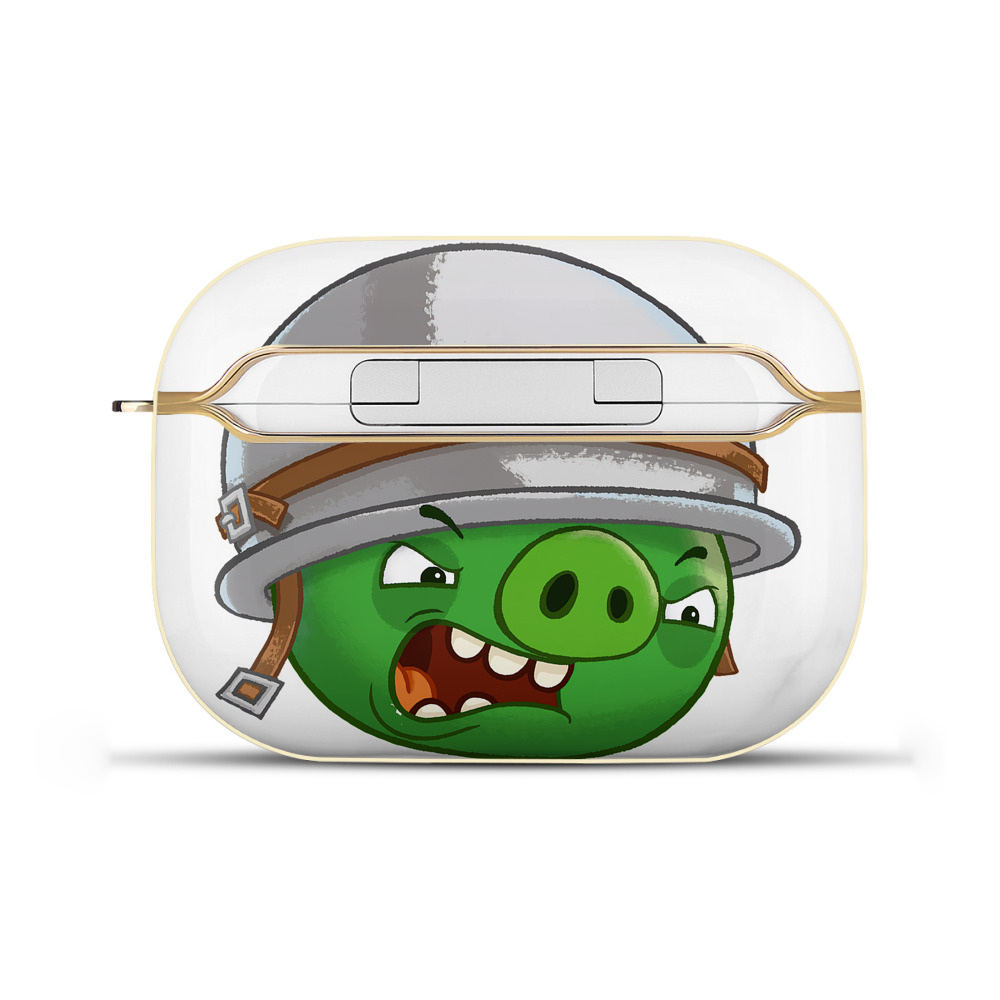 （画像用） Angry Birds アングリーバード 【AirPods Pro用】ハードシェル保護ケース｜耐衝撃・防指紋・カラビナ付き商品仕様