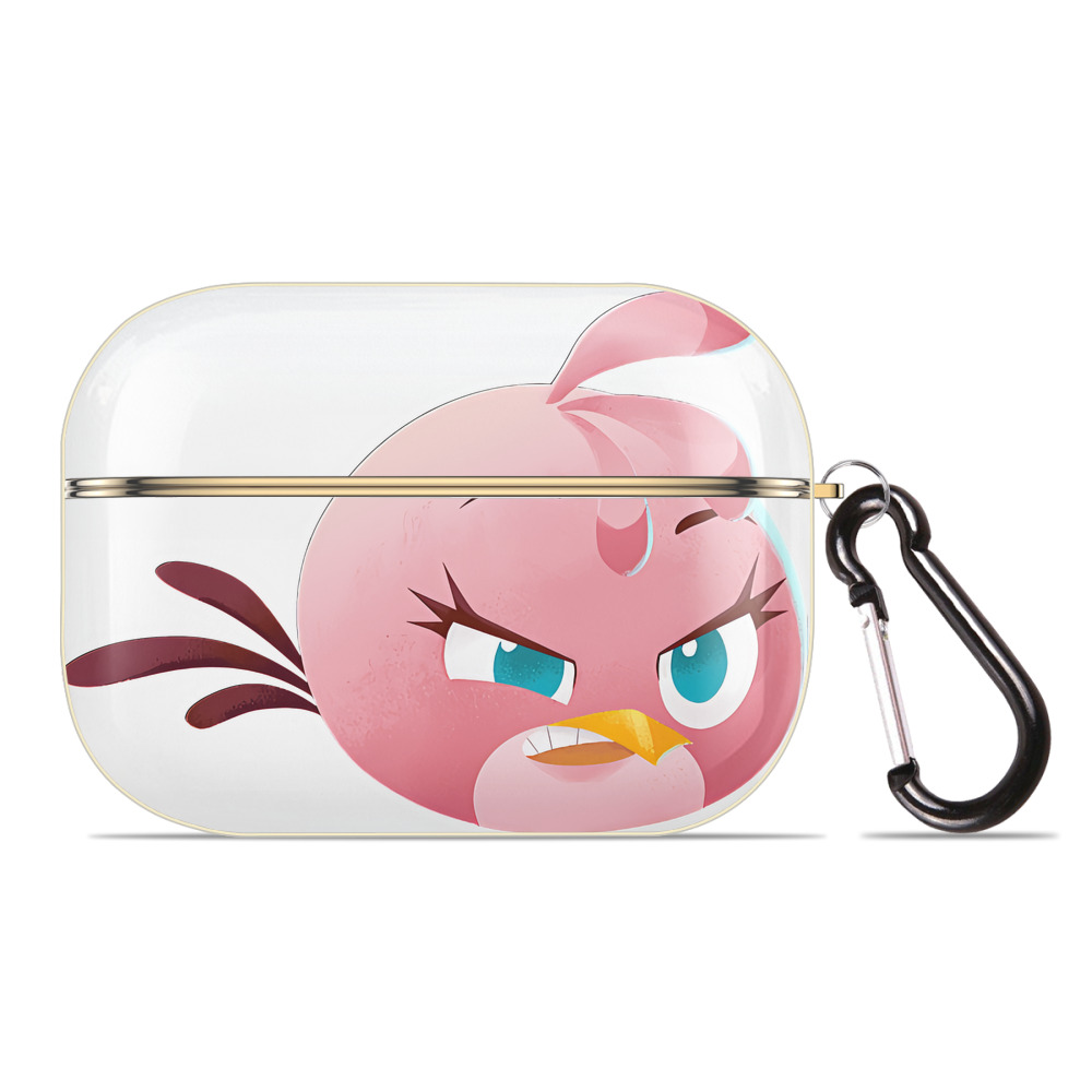 （画像用） Angry Birds アングリーバード 【AirPods Pro用】ハードシェル保護ケース｜耐衝撃・防指紋・カラビナ付き商品仕様