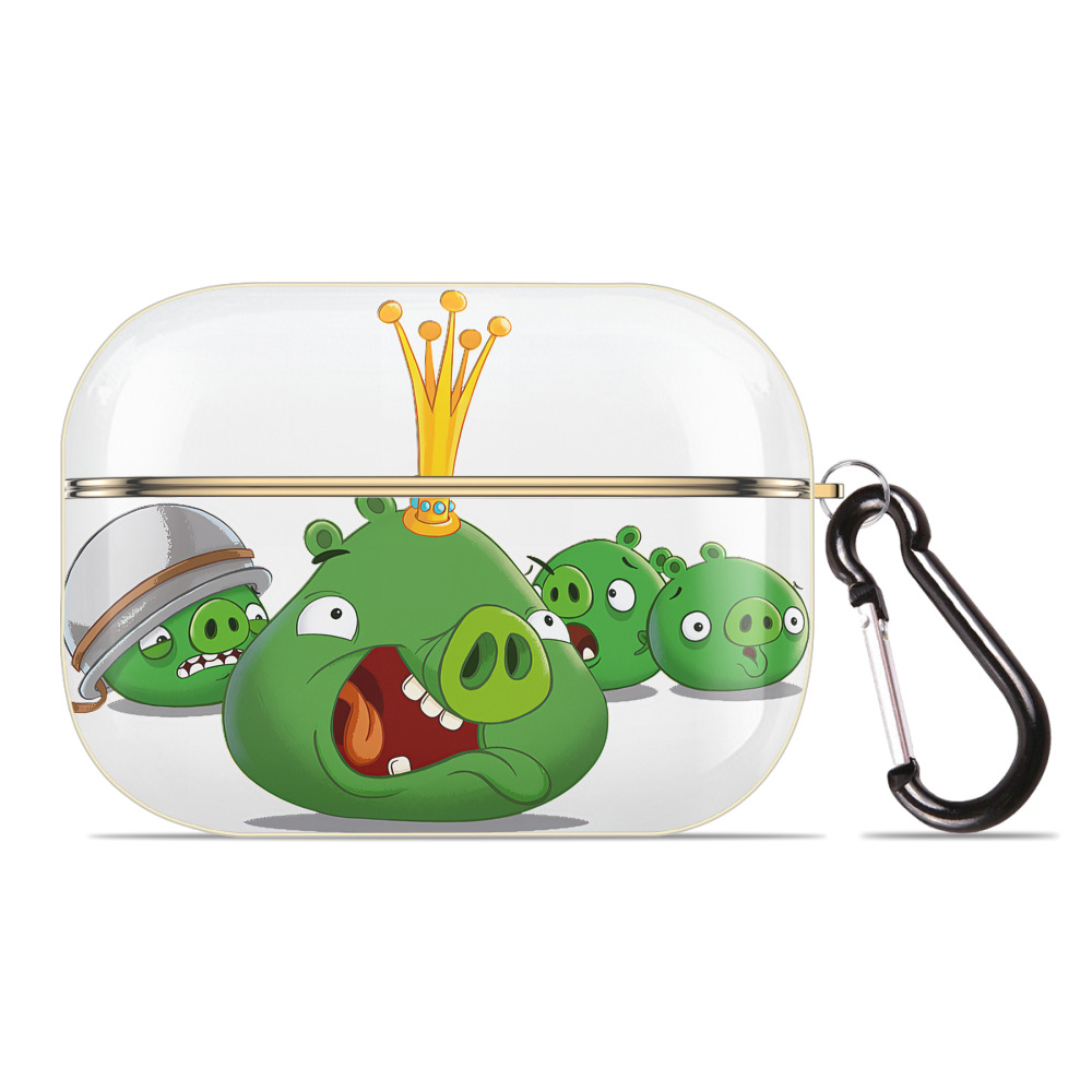 （画像用） Angry Birds アングリーバード 【AirPods Pro用】ハードシェル保護ケース｜耐衝撃・防指紋・カラビナ付き商品仕様