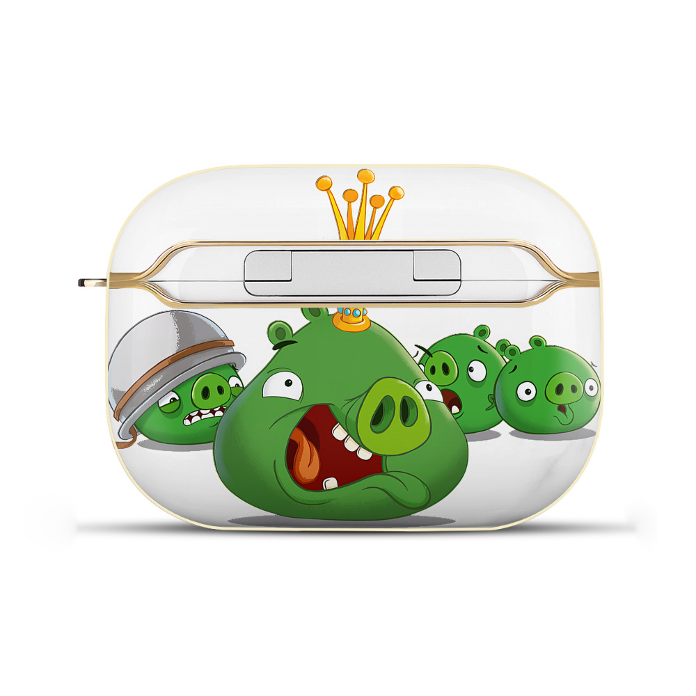 （画像用） Angry Birds アングリーバード 【AirPods Pro用】ハードシェル保護ケース｜耐衝撃・防指紋・カラビナ付き商品仕様