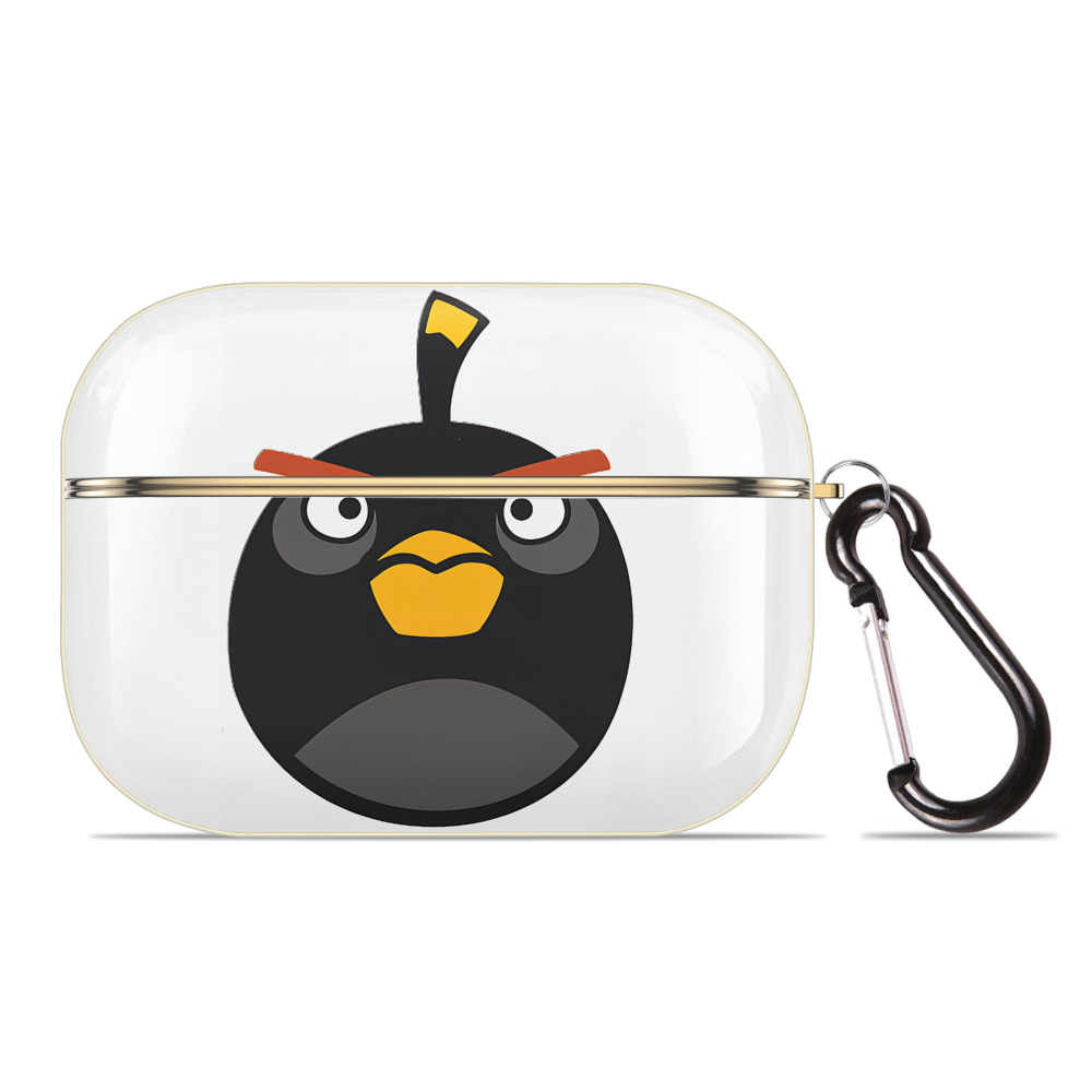 （画像用） Angry Birds アングリーバード 【AirPods Pro用】ハードシェル保護ケース｜耐衝撃・防指紋・カラビナ付き商品仕様
