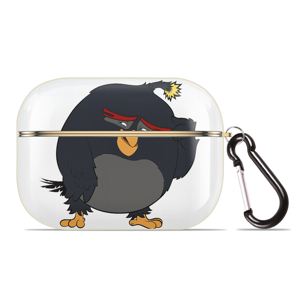 （画像用） Angry Birds アングリーバード 【AirPods Pro用】ハードシェル保護ケース｜耐衝撃・防指紋・カラビナ付き商品仕様
