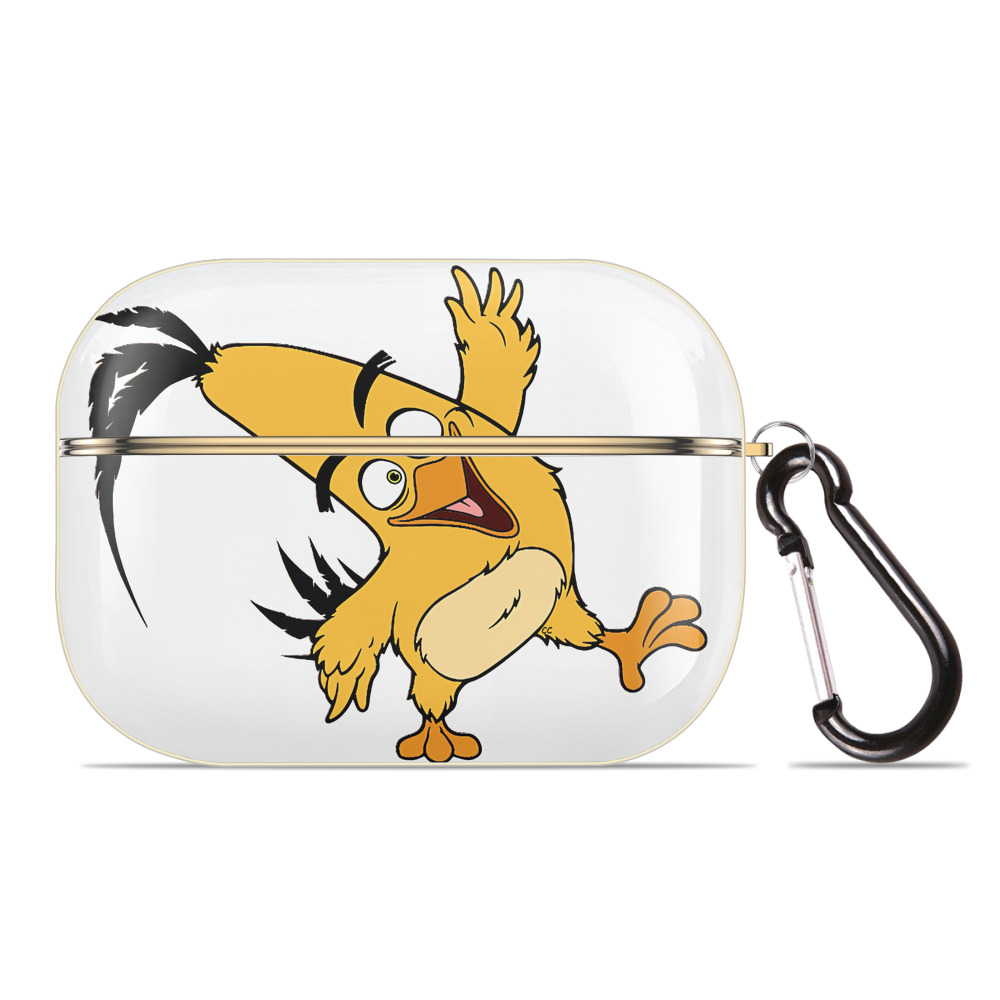 （画像用） Angry Birds アングリーバード 【AirPods Pro用】ハードシェル保護ケース｜耐衝撃・防指紋・カラビナ付き商品仕様