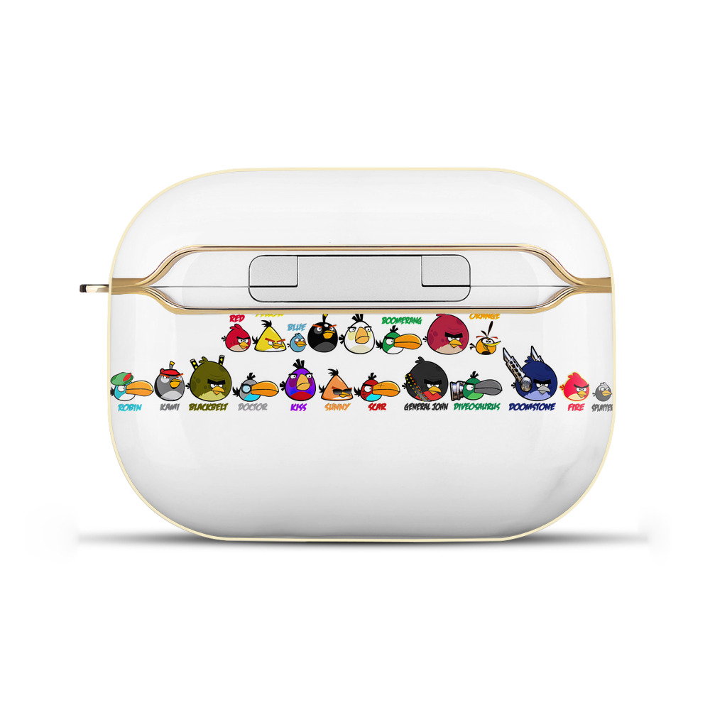 （画像用） Angry Birds アングリーバード 【AirPods Pro用】ハードシェル保護ケース｜耐衝撃・防指紋・カラビナ付き商品仕様