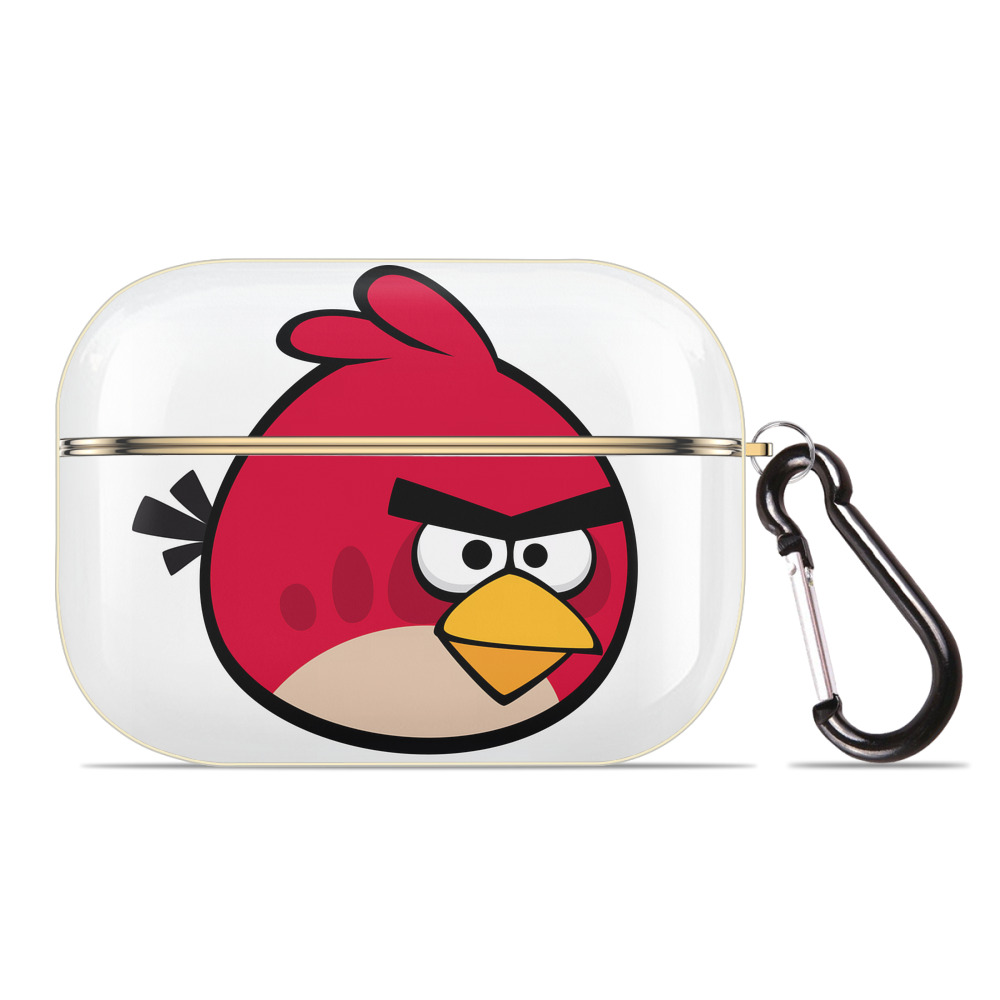 （画像用） Angry Birds アングリーバード 【AirPods Pro用】ハードシェル保護ケース｜耐衝撃・防指紋・カラビナ付き商品仕様