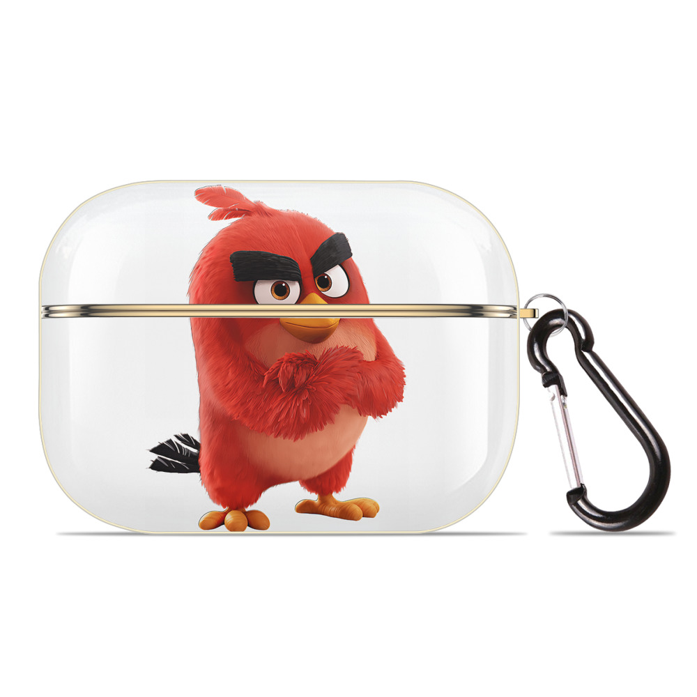 （画像用） Angry Birds アングリーバード 【AirPods Pro用】ハードシェル保護ケース｜耐衝撃・防指紋・カラビナ付き商品仕様
