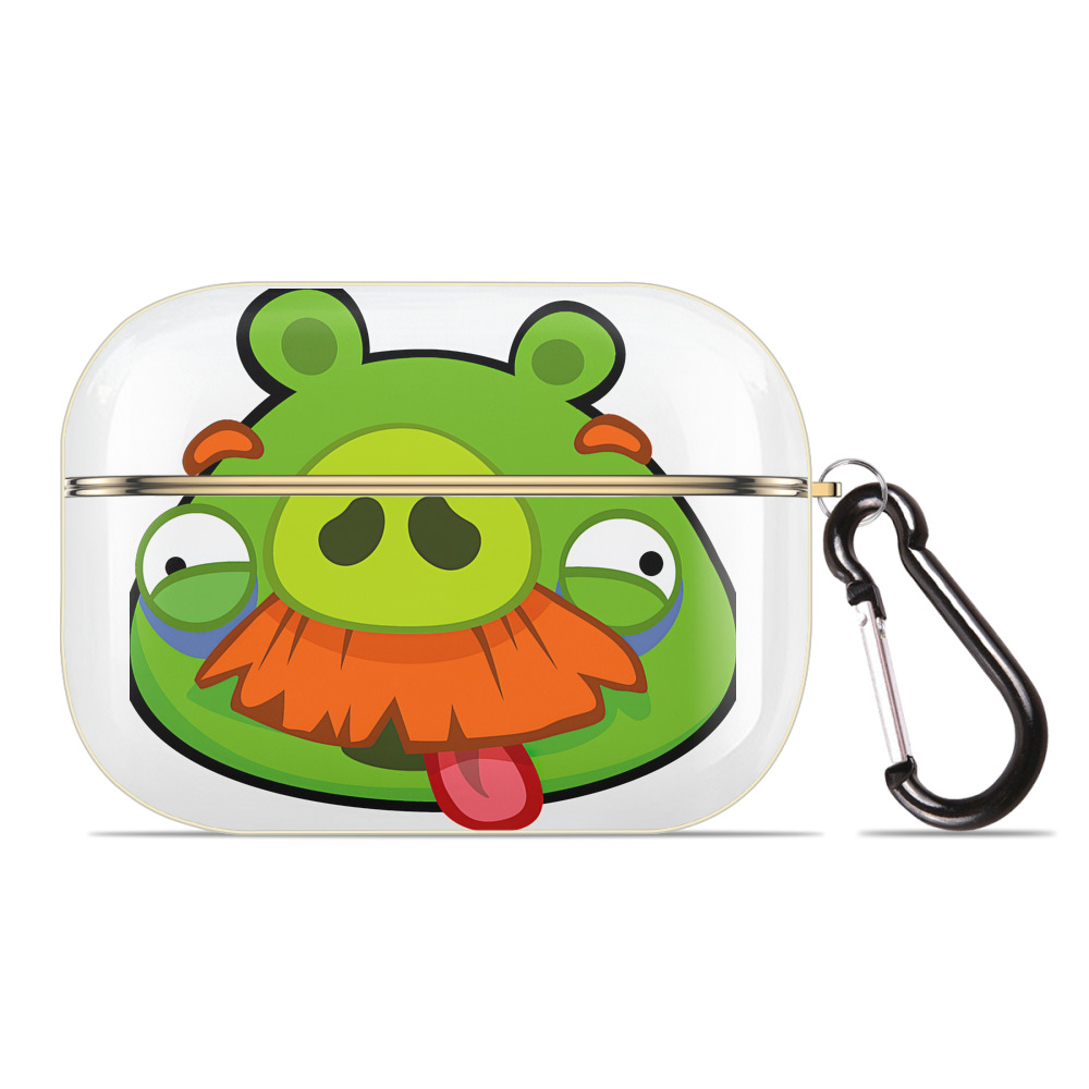 （画像用） Angry Birds アングリーバード 【AirPods Pro用】ハードシェル保護ケース｜耐衝撃・防指紋・カラビナ付き商品仕様