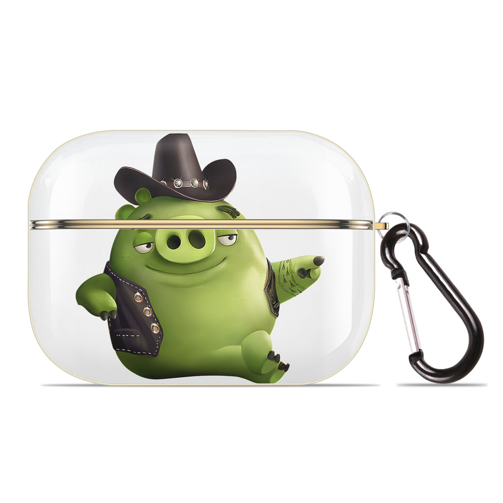 （画像用） Angry Birds アングリーバード 【AirPods Pro用】ハードシェル保護ケース｜耐衝撃・防指紋・カラビナ付き商品仕様