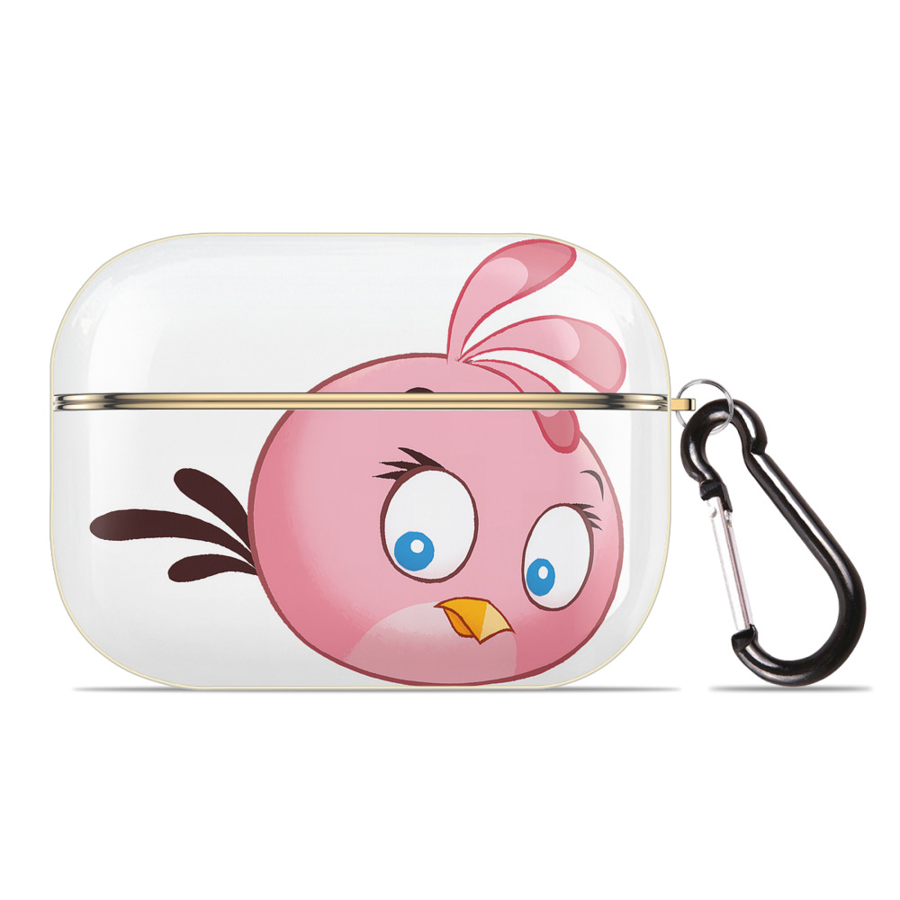 （画像用） Angry Birds アングリーバード 【AirPods Pro用】ハードシェル保護ケース｜耐衝撃・防指紋・カラビナ付き商品仕様