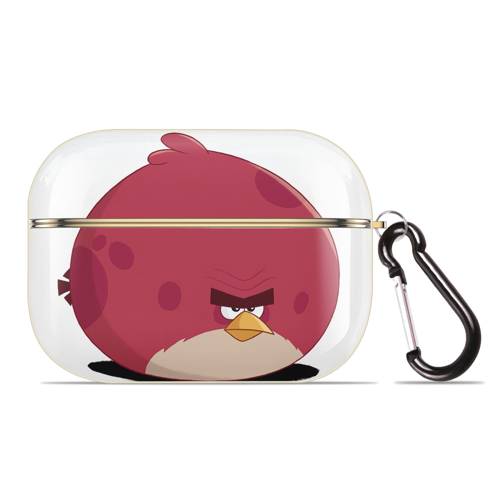 （画像用） Angry Birds アングリーバード 【AirPods Pro用】ハードシェル保護ケース｜耐衝撃・防指紋・カラビナ付き商品仕様