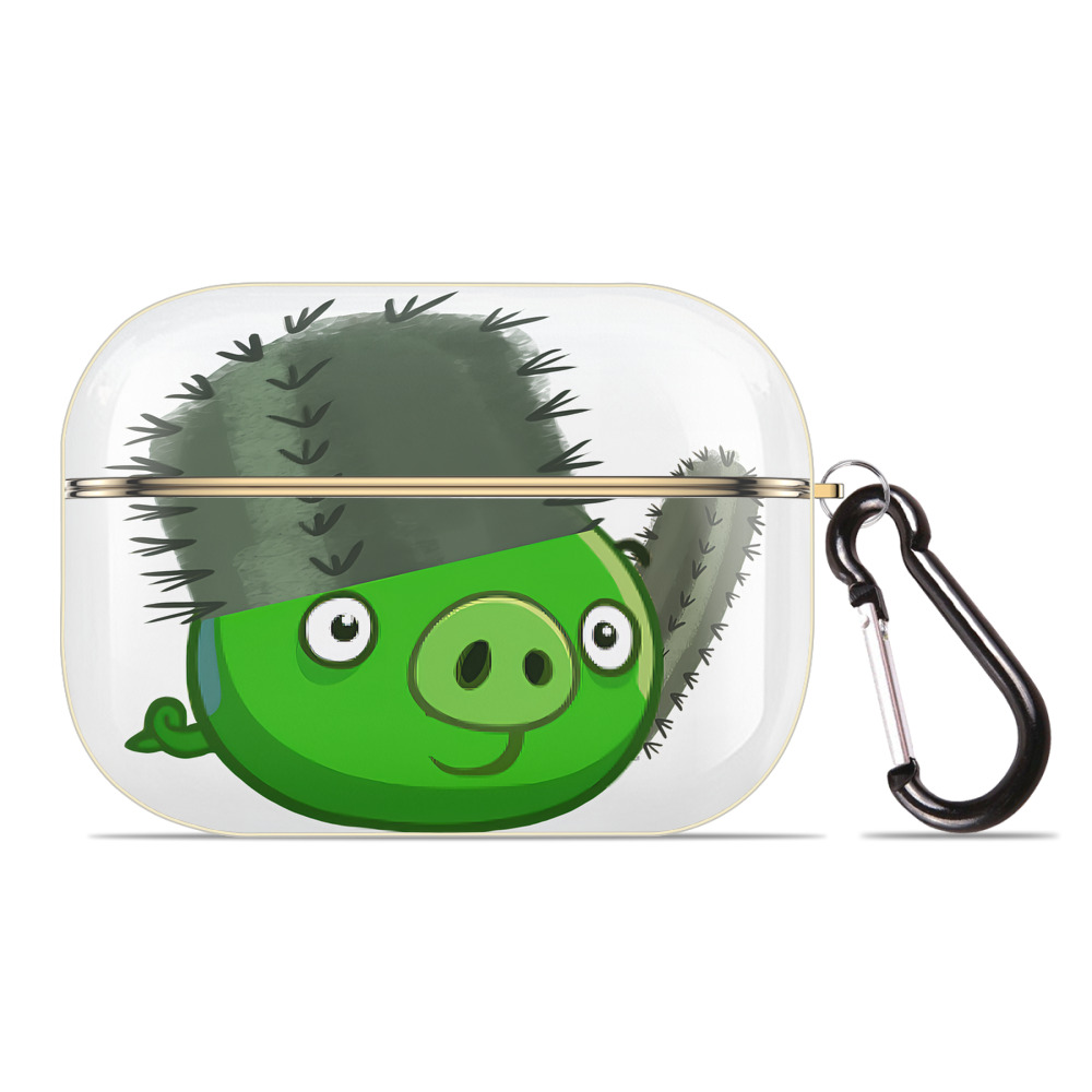 （画像用） Angry Birds アングリーバード 【AirPods Pro用】ハードシェル保護ケース｜耐衝撃・防指紋・カラビナ付き商品仕様