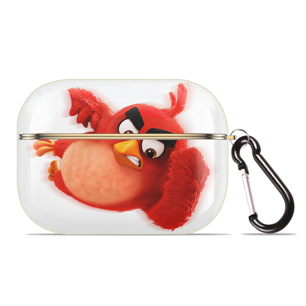 （画像用） Angry Birds アングリーバード 【AirPods Pro用】ハードシェル保護ケース｜耐衝撃・防指紋・カラビナ付き商品仕様