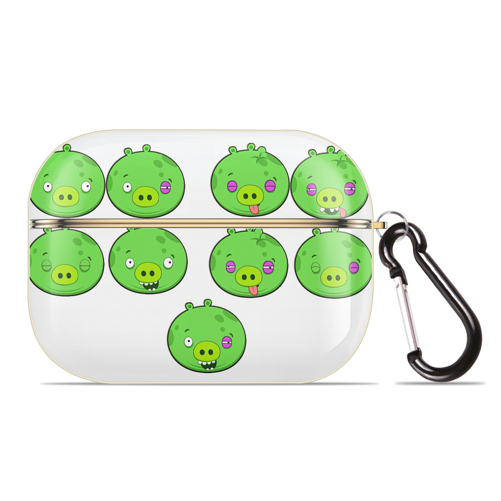 （画像用） Angry Birds アングリーバード 【AirPods Pro用】ハードシェル保護ケース｜耐衝撃・防指紋・カラビナ付き商品仕様