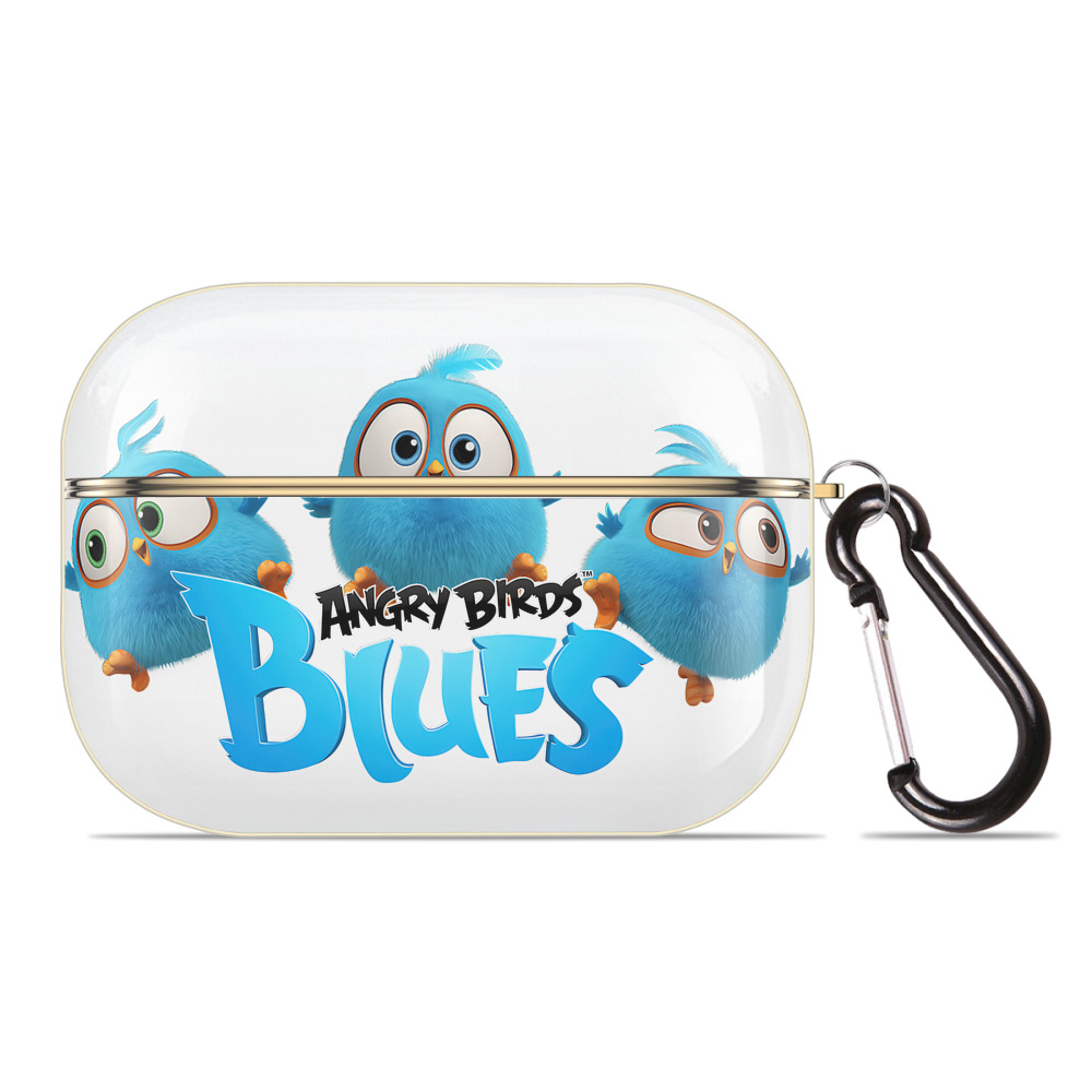 （画像用） Angry Birds アングリーバード 【AirPods Pro用】ハードシェル保護ケース｜耐衝撃・防指紋・カラビナ付き商品仕様