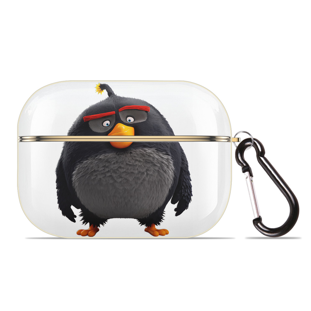（画像用） Angry Birds アングリーバード 【AirPods Pro用】ハードシェル保護ケース｜耐衝撃・防指紋・カラビナ付き商品仕様