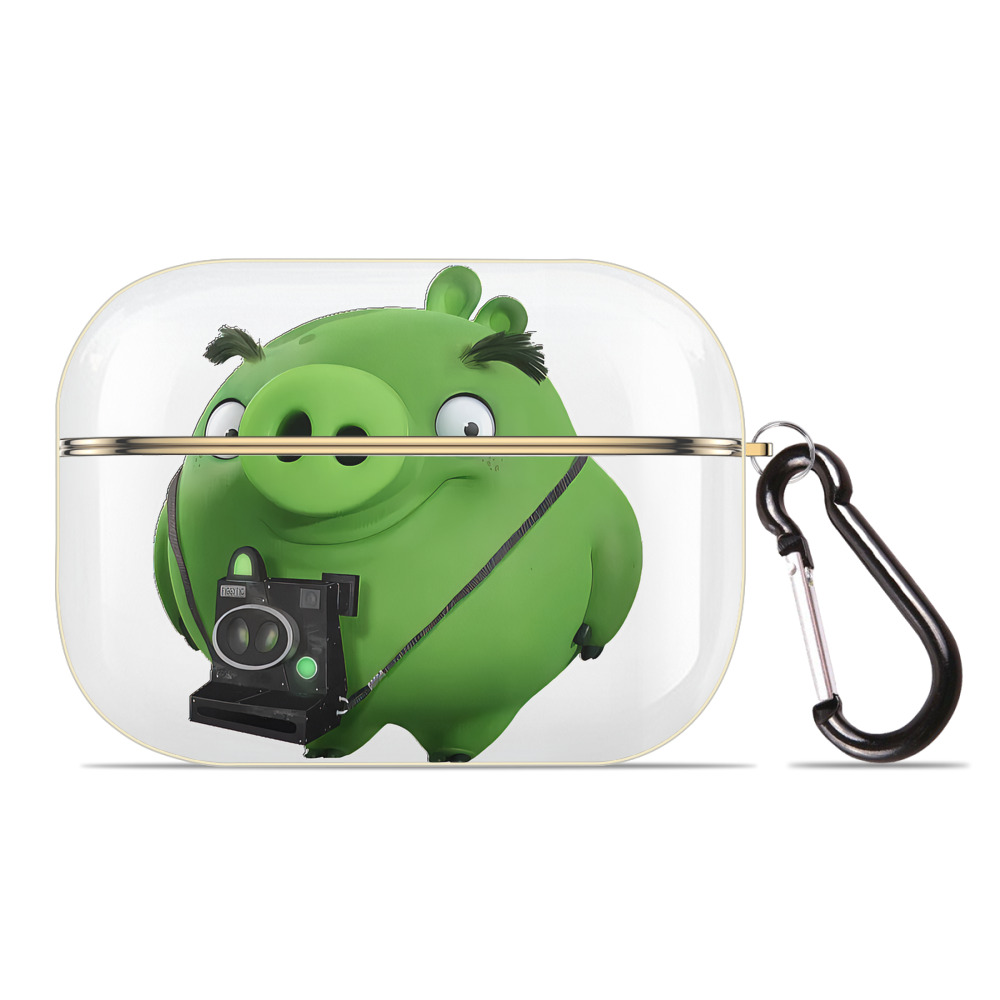 （画像用） Angry Birds アングリーバード 【AirPods Pro用】ハードシェル保護ケース｜耐衝撃・防指紋・カラビナ付き商品仕様