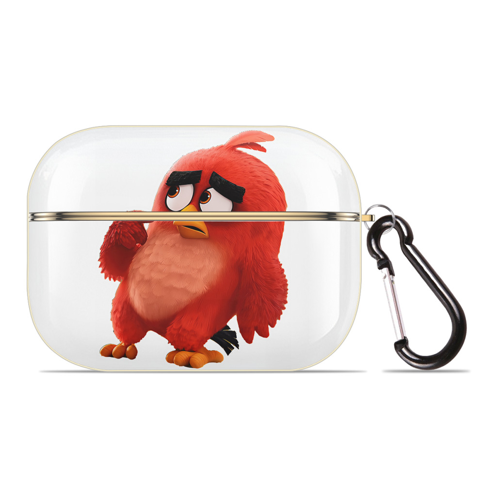 （画像用） Angry Birds アングリーバード 【AirPods Pro用】ハードシェル保護ケース｜耐衝撃・防指紋・カラビナ付き商品仕様