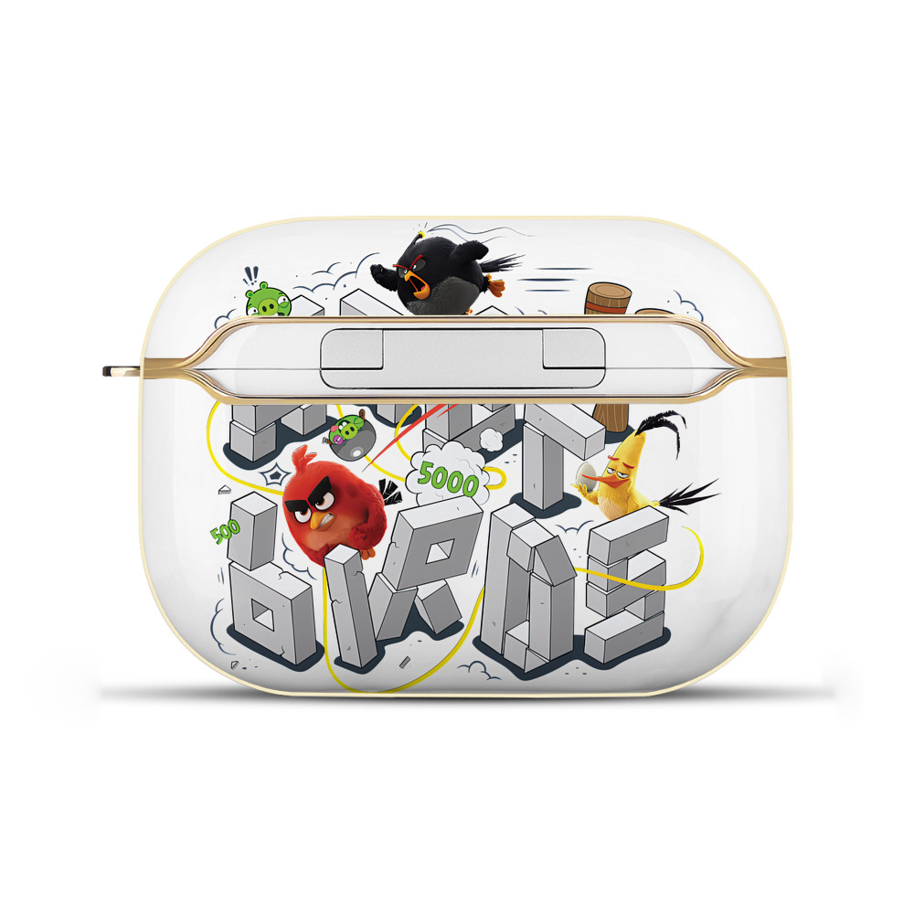 （画像用） Angry Birds アングリーバード 【AirPods Pro用】ハードシェル保護ケース｜耐衝撃・防指紋・カラビナ付き商品仕様