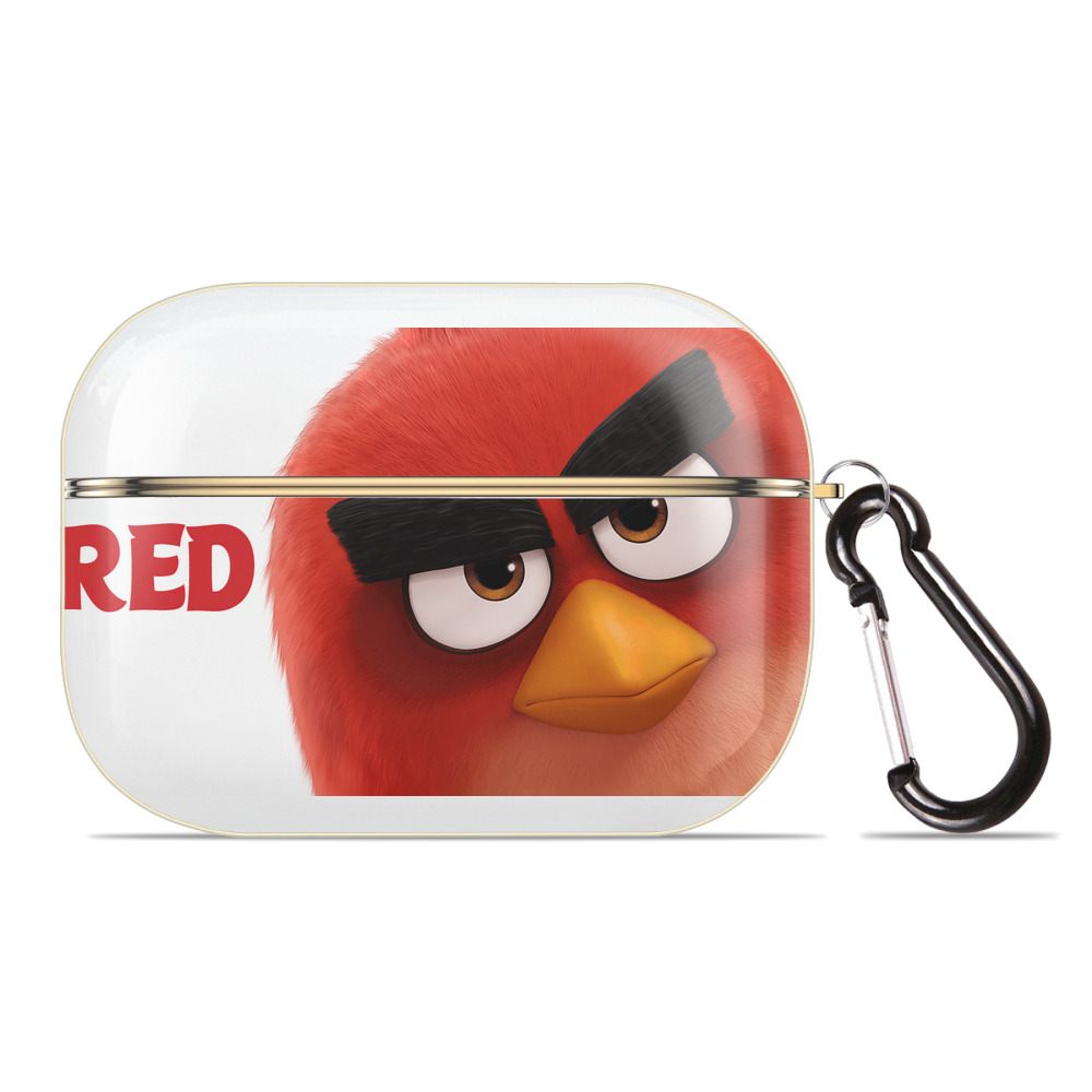 （画像用） Angry Birds アングリーバード 【AirPods Pro用】ハードシェル保護ケース｜耐衝撃・防指紋・カラビナ付き商品仕様