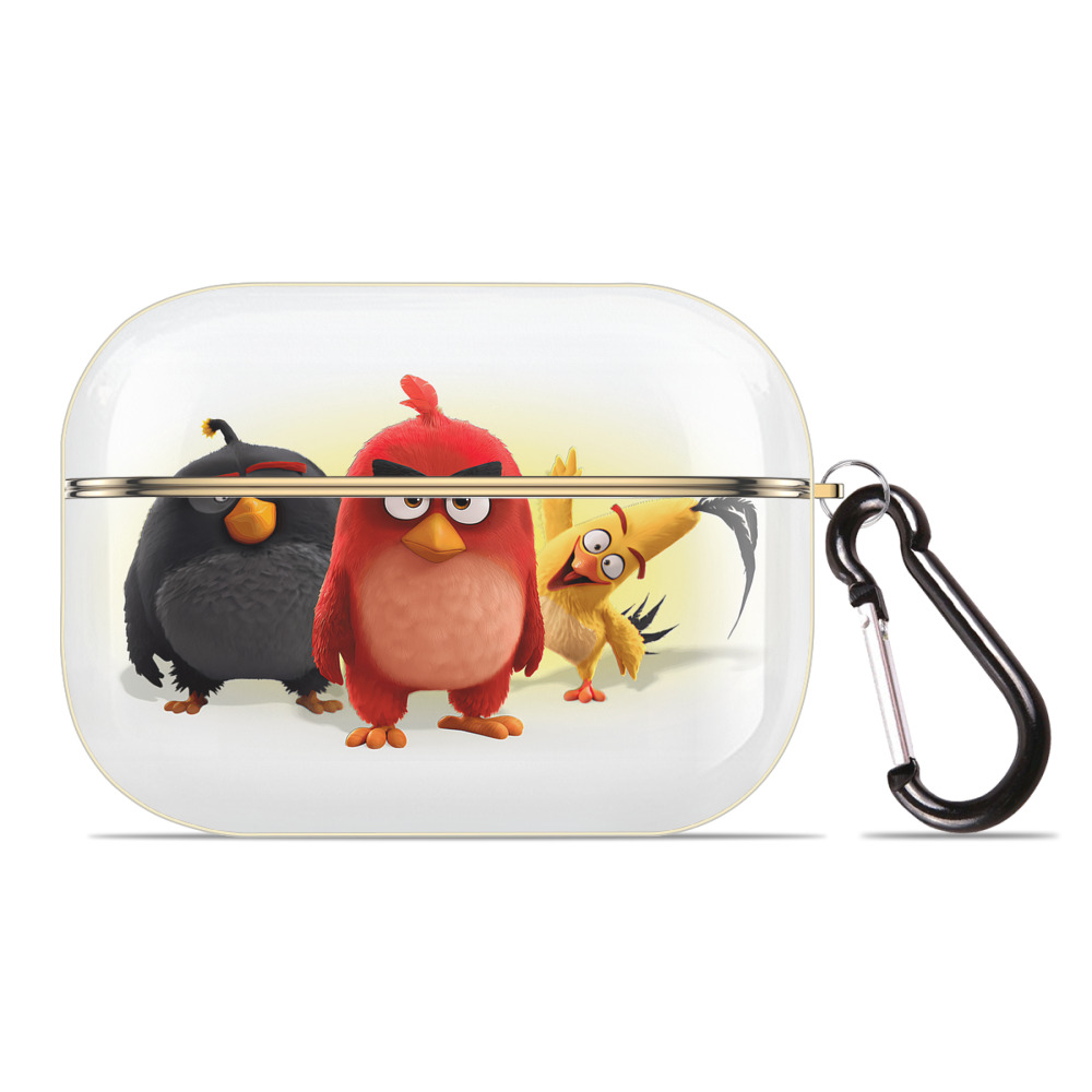 （画像用） Angry Birds アングリーバード 【AirPods Pro用】ハードシェル保護ケース｜耐衝撃・防指紋・カラビナ付き商品仕様
